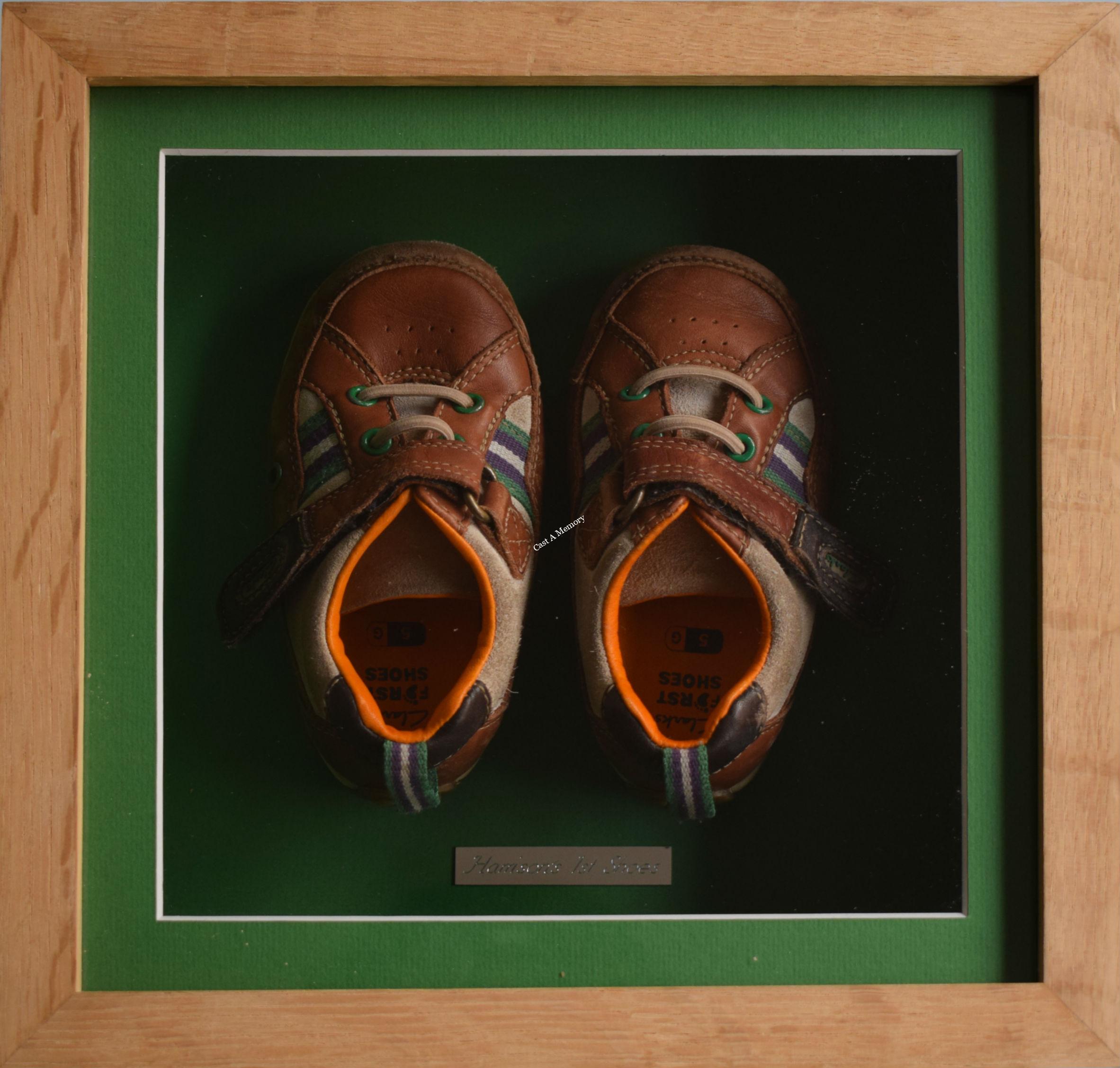 Framed Baby Shoes
