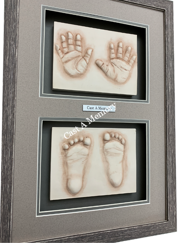 Baby hand deals and foot impressions