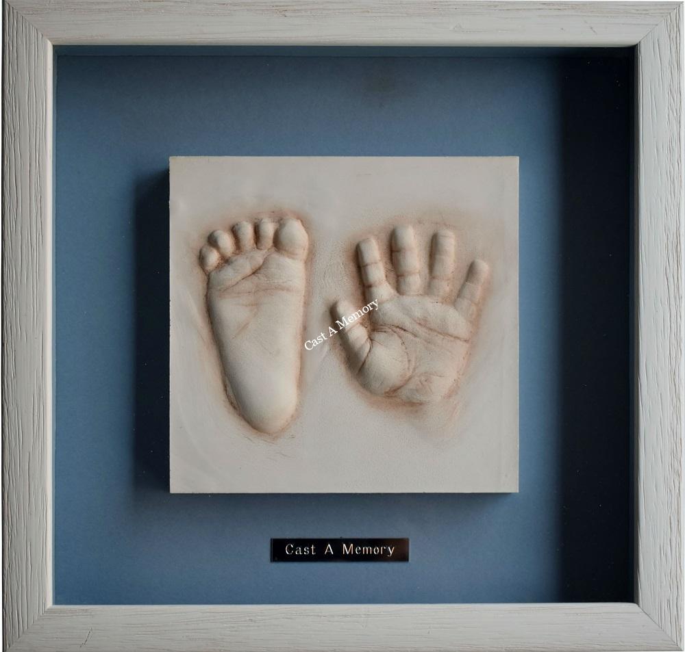 Baby Clay Hand and Foot Print impression Framed