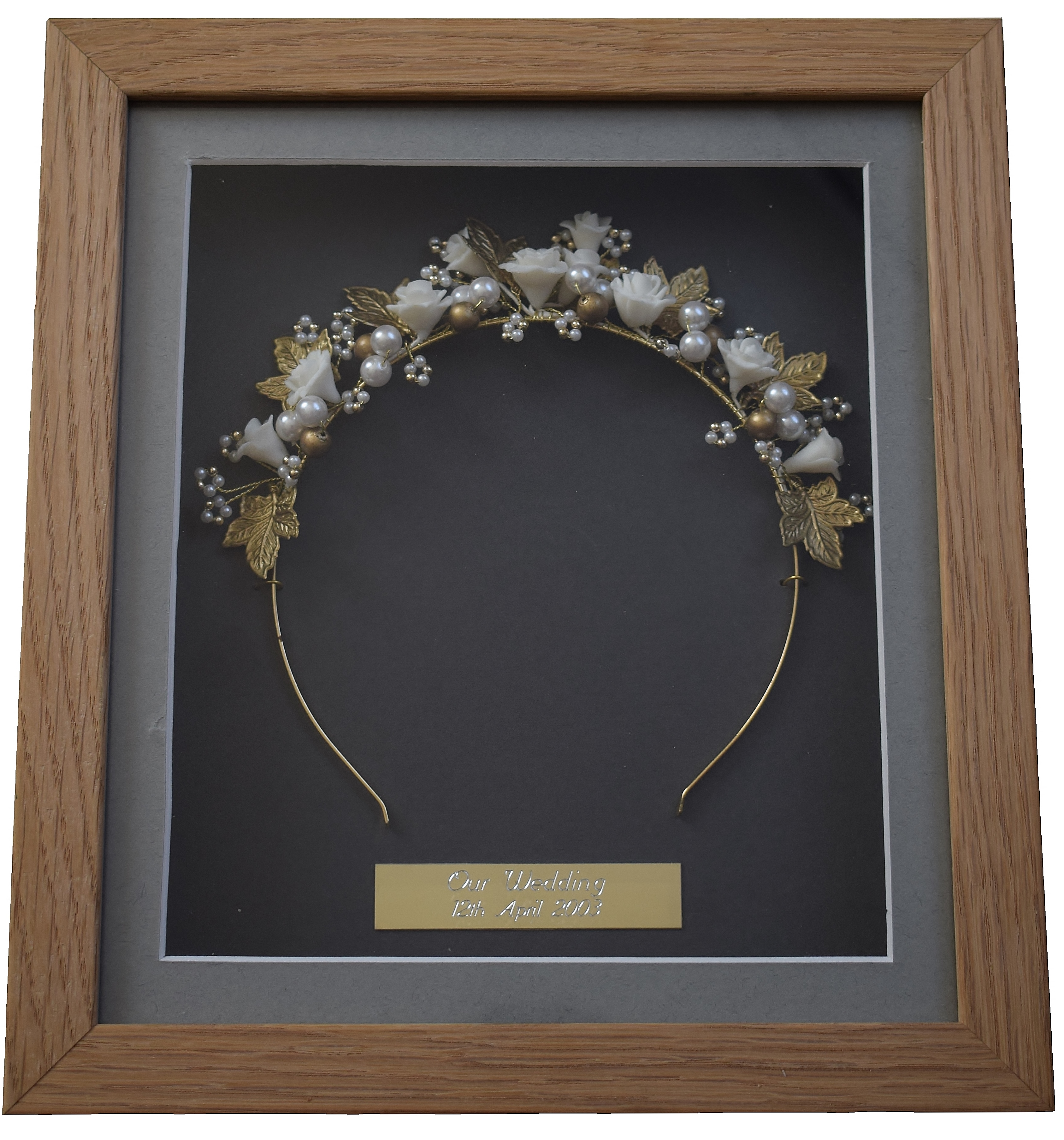 War Medal Framing Babies 1st Shoe Framed Wedding Tiara