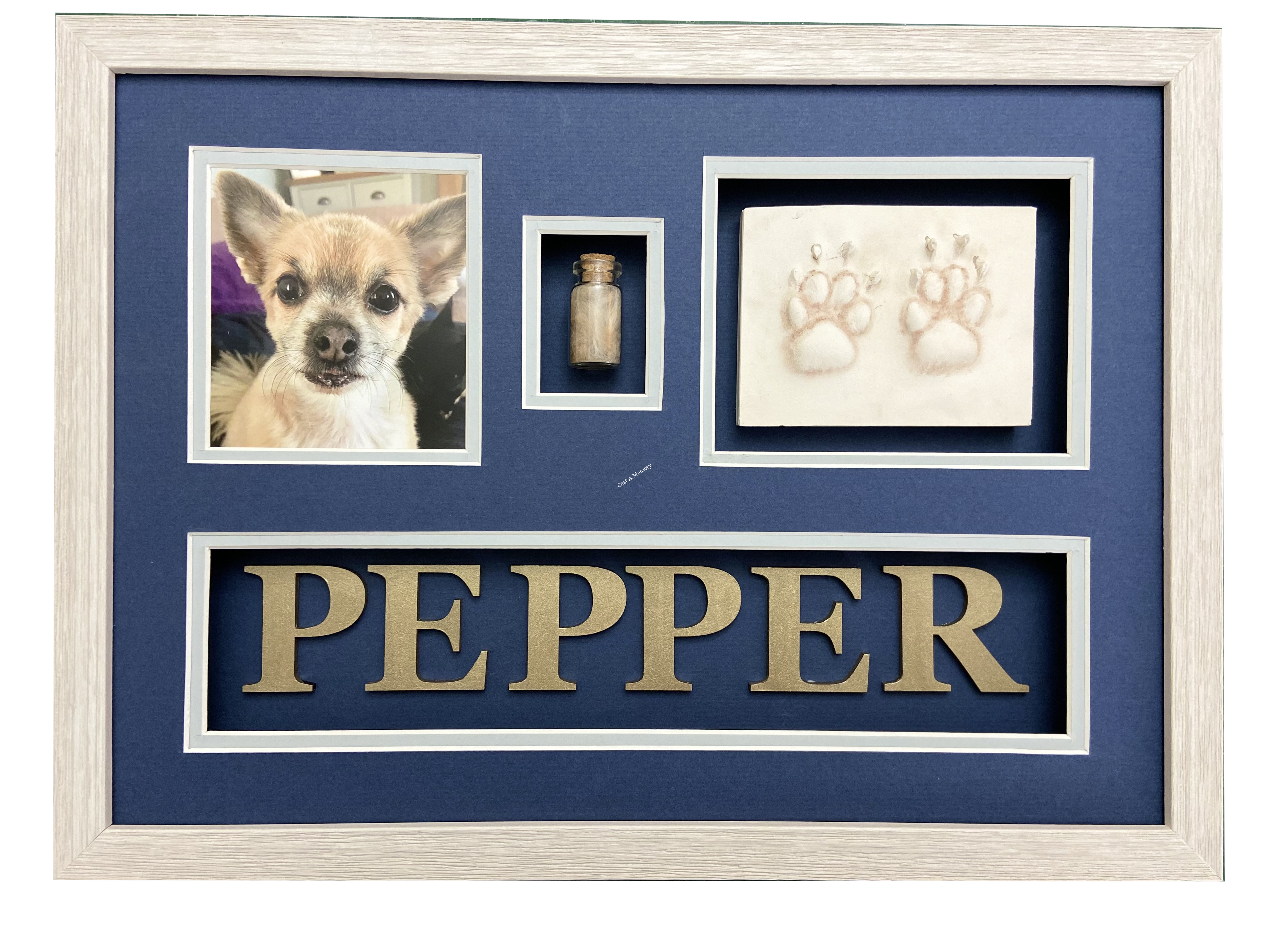 Dog paw print memorial gift