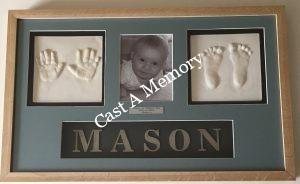 baby hand prints in clay