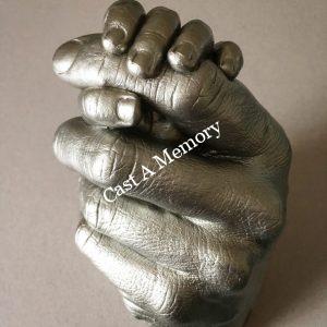 mother and child's hands cast