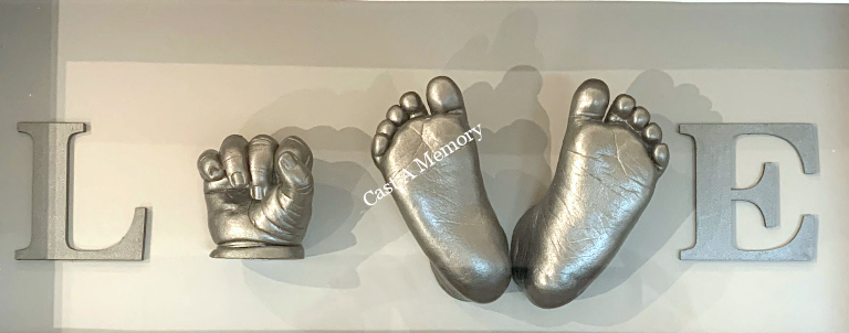 Baby love cast with hands and feet