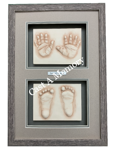 Baby clay foot print impressions