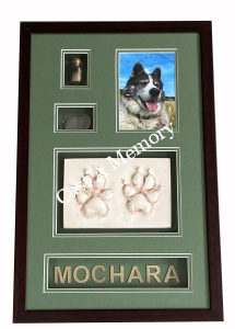 Dog memorial keepsake