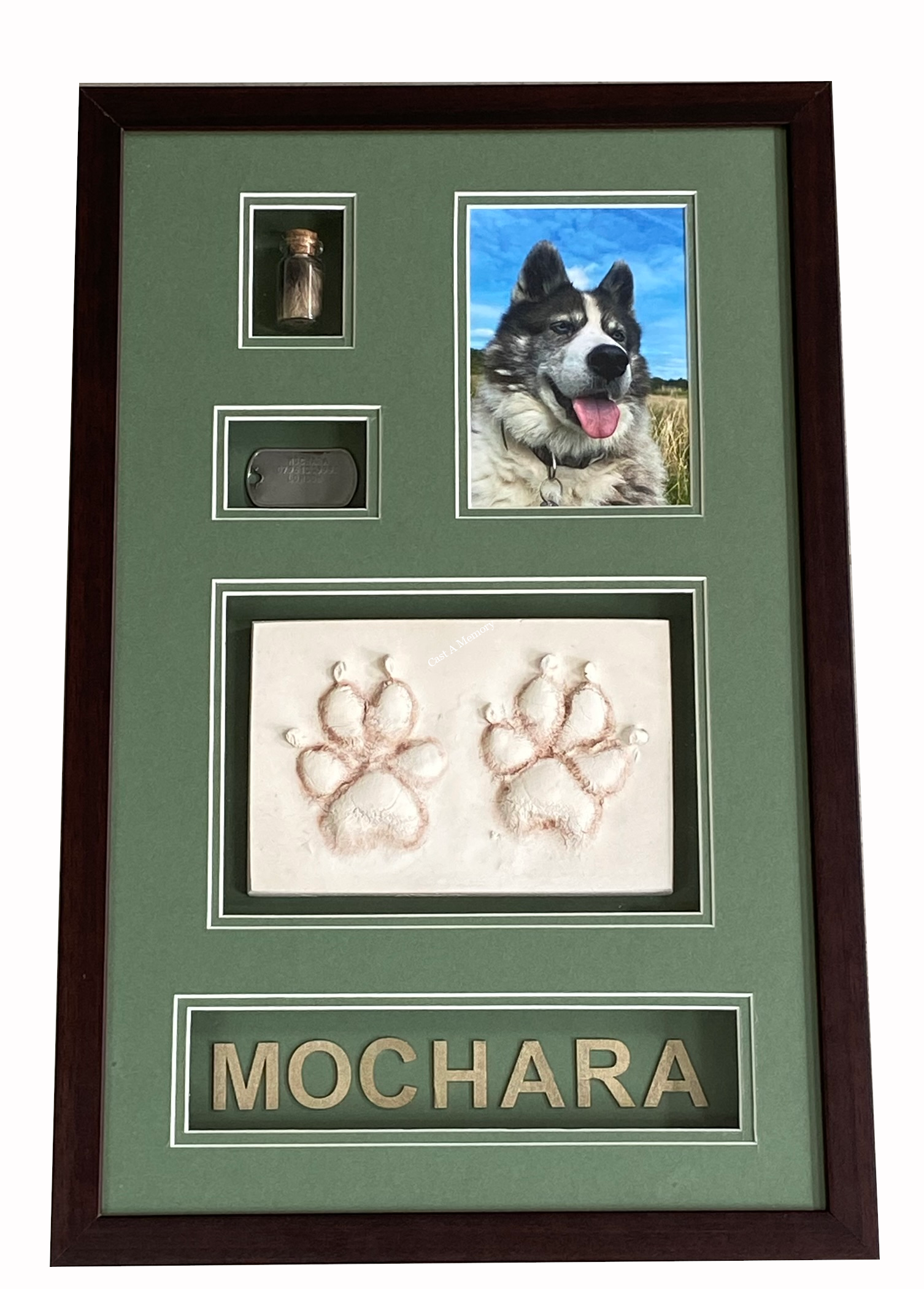 Dog memorial keepsake