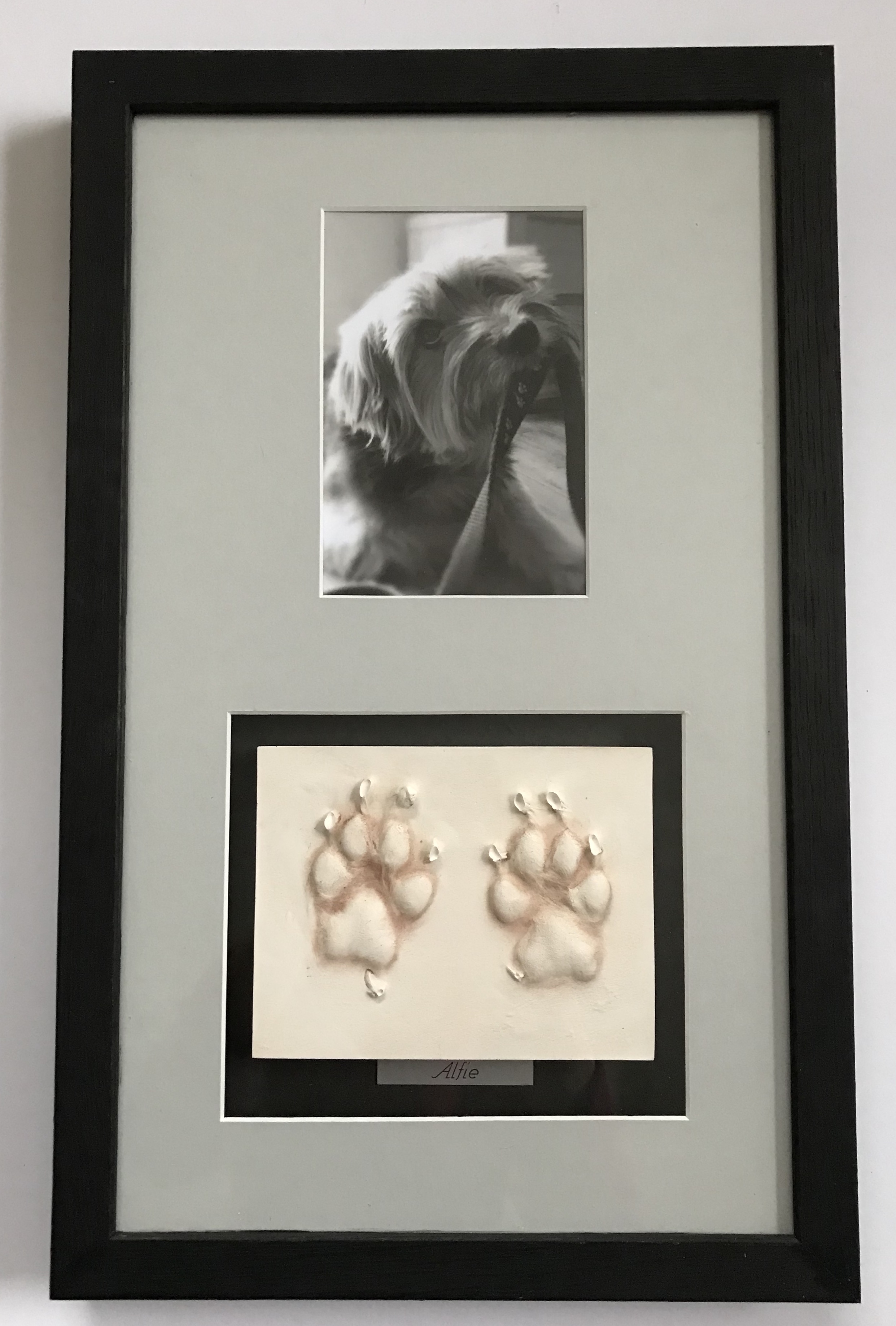 frame for clay paw print