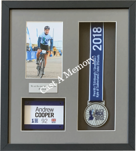 Sports Medal framed with photo