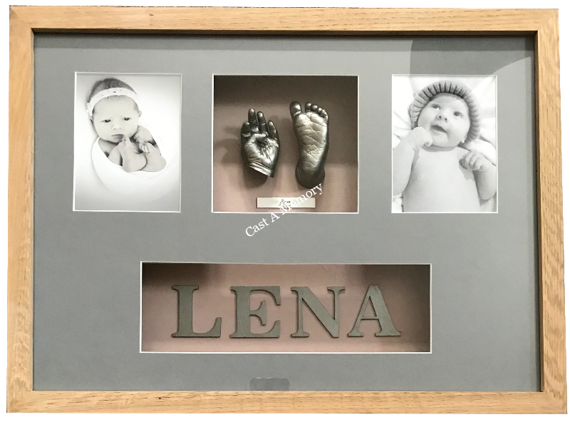 baby hand & foot with 2 photos