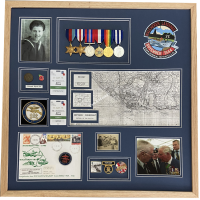 war medal framing
