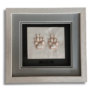Dog paw print keepsake