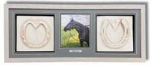Horse memorial clay print keepsake