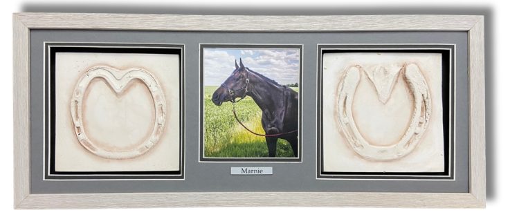 Horse memorial clay print keepsake