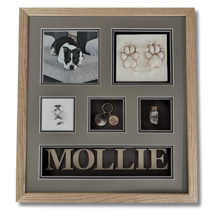 Dog memorial clay print keepsake