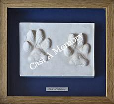 frame for clay paw print